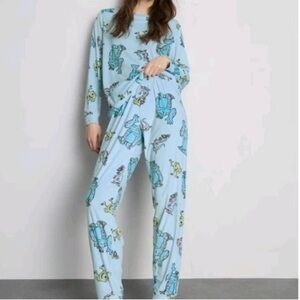 Monsters Inc Disney Fleece Pyjamas Size X Small Primark New